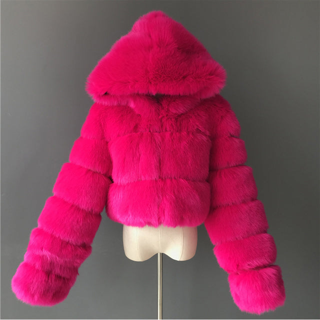 High Quality Faux Fur Coat