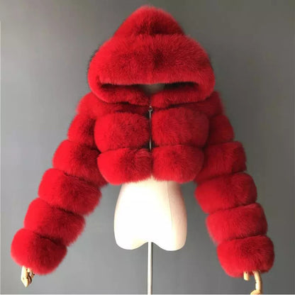 High Quality Faux Fur Coat